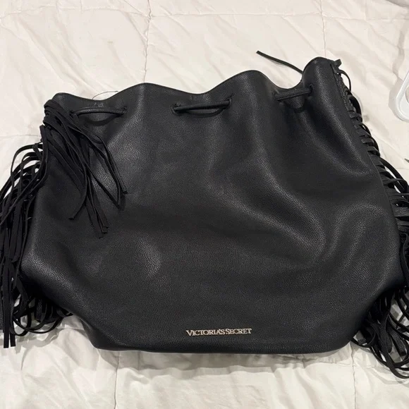 Victoria's Secret Black Fringe Backpack - Picture 6 of 6